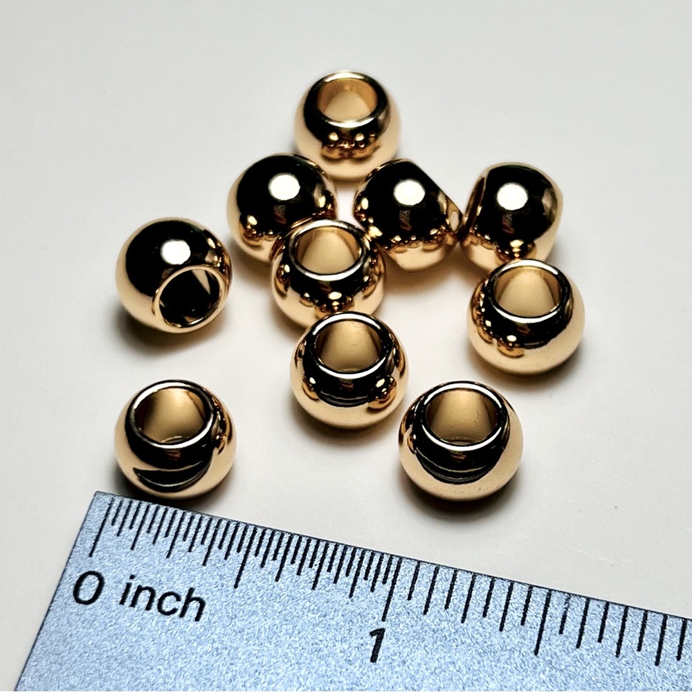 Gold Color Beads x10